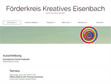 Tablet Screenshot of kreatives-eisenbach.de